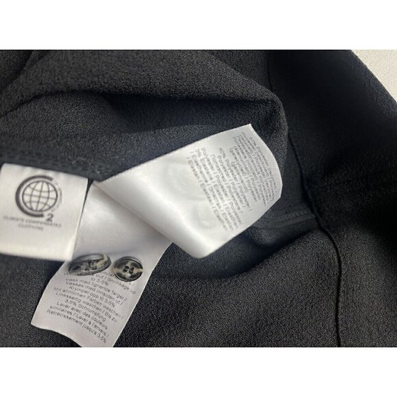 GANNI Mini Wrap Dress Black Buttoned Cuffs V-Neck 36 1040 - Picture 8 of 8